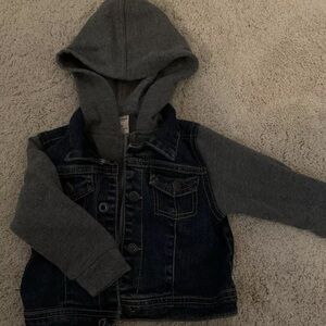 Arizona Jean Denim Jacket Hoody - 18 Months